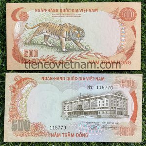 500 đồng hình con hổ Việt Nam